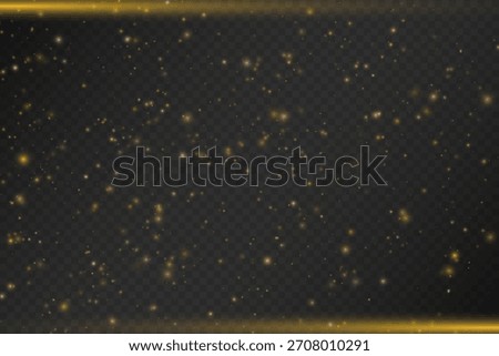 Bright orange glows at the top and bottom with many dust particles of different size and transparency across a dark checkered background. Soft luminous sparkle effect in a single warm orange tone.