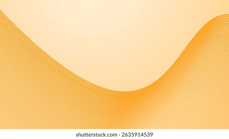 Bright orange gradient with stripes line abstract background