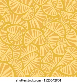 Bright orange oranges vector background.