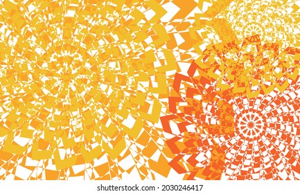motivos de color naranja claro en el estilo de arte de op
