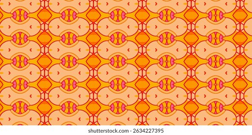 Bright Orange and Red Abstract Pattern Design