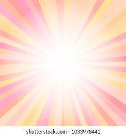Fondo de Vector de Color Rojo y Naranja Brillante con Rays y Splash. Ilustración de marco creativo para afiche, anuncio, portada y cartón. 