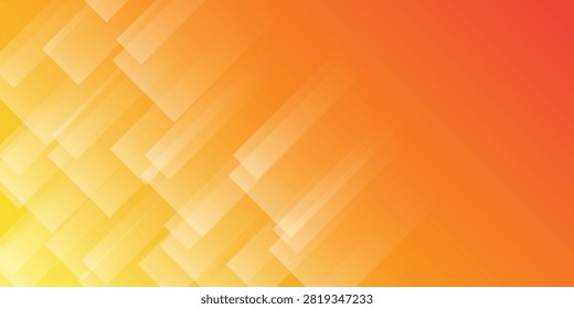 Bright orange and red gradient wallpaper with semi-transparent overlapping rectangular layers and a modern tech feel.