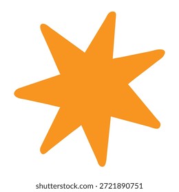 Hell orangefarbene Sternzeichen, Illustration Vektor