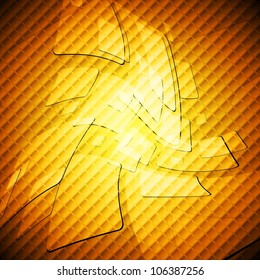 Bright orange tech background. Vector illustration eps 10