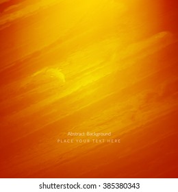 Bright orange watercolor background