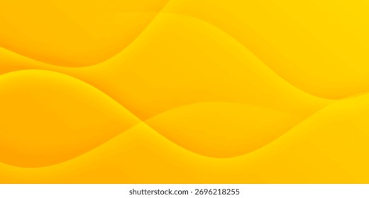 Bright orange and yellow abstract dynamic background with waving shapes. abstract gradient yellow background.