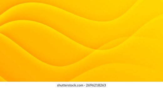 Bright orange and yellow abstract dynamic background with waving shapes. abstract gradient yellow background.