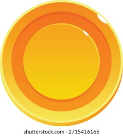 Bright orange and yellow concentric circles on a glossy surface.