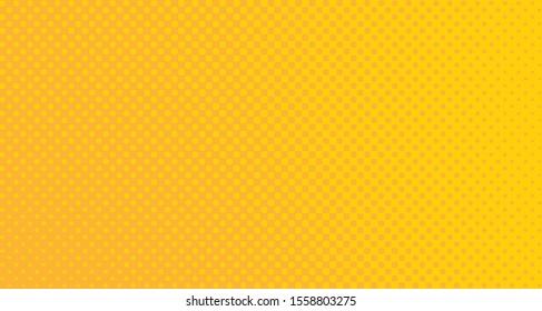 
Bright orange yellow dotted background. Abstract polka dot background with halftone dots design. Gradient halftone pop art retro style comic. Vector illustration for sale banner. Eps 10.