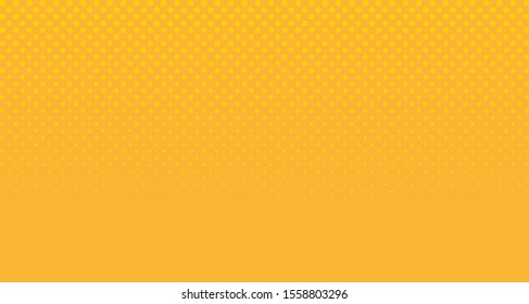 
Bright orange yellow dotted background. Abstract polka dot background with halftone dots design. Gradient halftone pop art retro style comic. Vector illustration for sale banner. Eps 10.