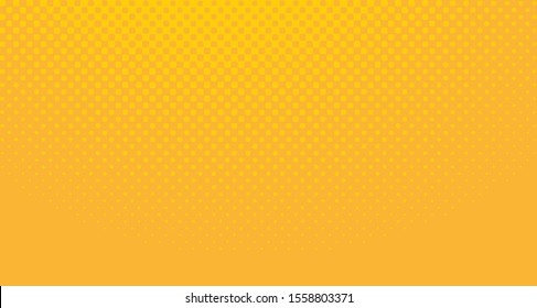 
Bright orange yellow dotted background. Abstract polka dot background with halftone dots design. Gradient halftone pop art retro style comic. Vector illustration for sale banner. Eps 10.