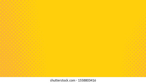 
Bright orange yellow dotted background. Abstract polka dot background with halftone dots design. Gradient halftone pop art retro style comic. Vector illustration for sale banner. Eps 10.