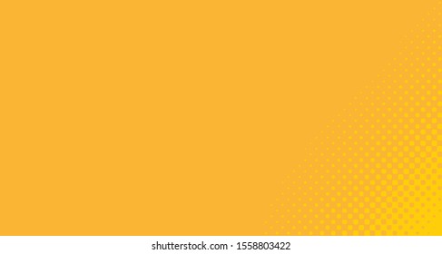 
Bright orange yellow dotted background. Abstract polka dot background with halftone dots design. Gradient halftone pop art retro style comic. Vector illustration for sale banner. Eps 10.