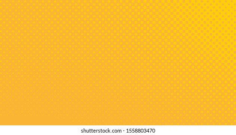 
Bright orange yellow dotted background. Abstract polka dot background with halftone dots design. Gradient halftone pop art retro style comic. Vector illustration for sale banner. Eps 10.