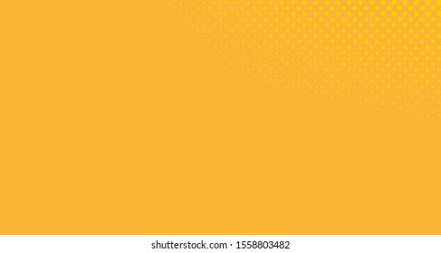 
Bright orange yellow dotted background. Abstract polka dot background with halftone dots design. Gradient halftone pop art retro style comic. Vector illustration for sale banner. Eps 10.