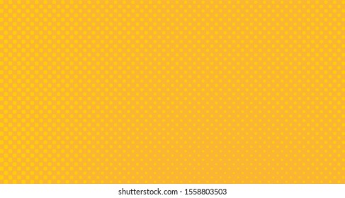 
Bright orange yellow dotted background. Abstract polka dot background with halftone dots design. Gradient halftone pop art retro style comic. Vector illustration for sale banner. Eps 10.