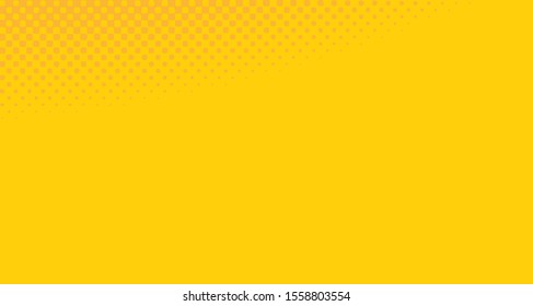 
Bright orange yellow dotted background. Abstract polka dot background with halftone dots design. Gradient halftone pop art retro style comic. Vector illustration for sale banner. Eps 10.
