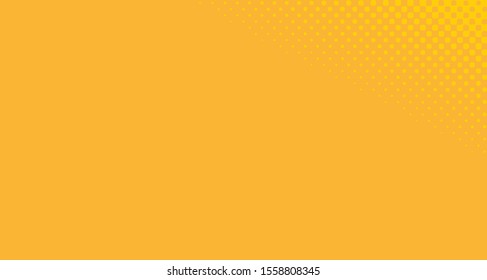 Bright orange yellow dotted background. Abstract polka dot background with halftone dots design. Gradient halftone pop art retro style comic. Vector illustration for sale banner. Eps 10.