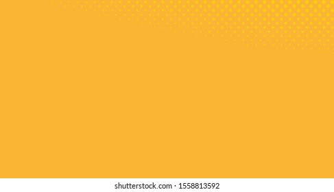 Bright orange yellow dotted background. Abstract polka dot background with halftone dots design. Gradient halftone pop art retro style comic. Vector illustration for sale banner. Eps 10.