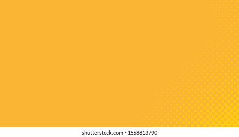 Bright orange yellow dotted background. Abstract polka dot background with halftone dots design. Gradient halftone pop art retro style comic. Vector illustration for sale banner. Eps 10.