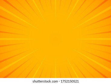 Bright Orange Yellow Rays Background Stock Vector (royalty Free 