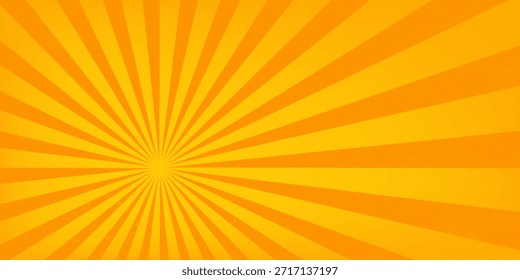 Bright orange and yellow rays background.eps 10.