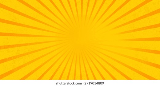 Bright orange and yellow rays background.eps 10.