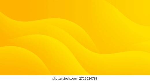 Fondo dinámico abstracto naranja-amarillo brillante con Formas onduladas. Color naranja limón fresco. Diseño moderno de moda en Ilustración vectorial