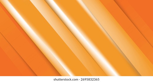 Fondo de Anuncio dinámico abstracto naranja-amarillo brillante con semitono. Textura degradada con rayas lisas. Fondos de pantalla modernos. 