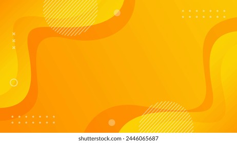 Fondo abstracto brillante de degradado naranja-amarillo. Fondos de pantalla geométricos modernos. Anuncio de Plantilla fresca para ventas, eventos, vacaciones, fiestas, veranos y caídas