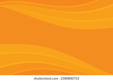 Bright orange-yellow gradient abstract curve line background. Modern dynamic wallpaper. Suitable for templates, sales banners, business, ads, web and pages.
