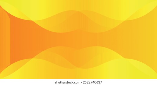 Fondo de onda fluida abstracto de gradiente naranja-amarillo brillante con semitono, Fondo de pantalla dinámico moderno.