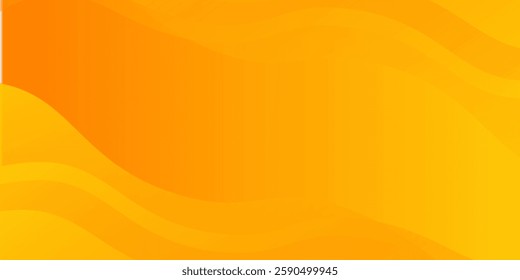 Bright orange-yellow gradient abstract fluid wave background with halftone, modern dynamic wallpaper. Suitable for templates, sales banners