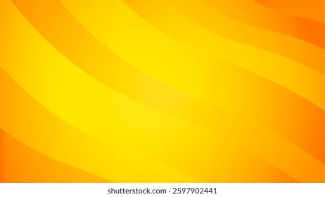 Bright orange-yellow gradient abstract fluid wave background with halftone, modern dynamic wallpaper.