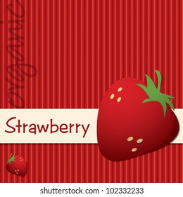 Bright organic mango card in vector format.