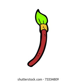 dibujo animado de pincel brillante
