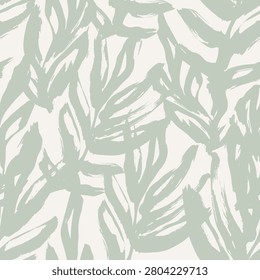 Bright Painted Leaves Decorative seamless pattern. Repeating background. Tileable wallpaper print.