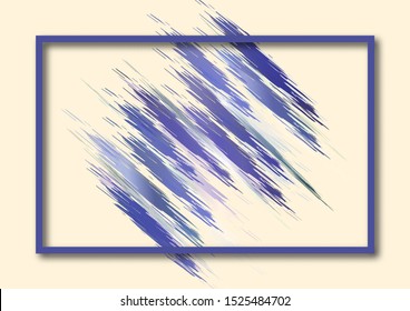 Bright paints, ink brush stroke, lines, textures. Beige background. Artistic design element, box, frame or background for text. Vector illustration.