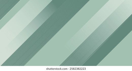 Bright papercut abstract background with gradient green square pattern combination soft color on background. Eps10 vector
