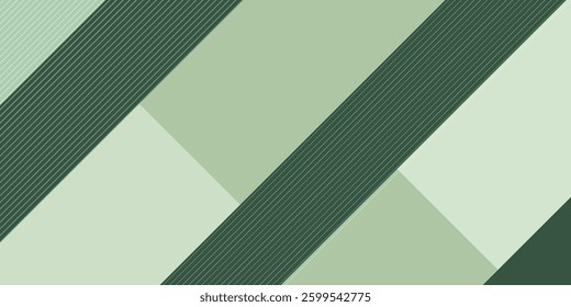 Bright papercut abstract background with gradient green square pattern combination soft color on background. Eps10 vector