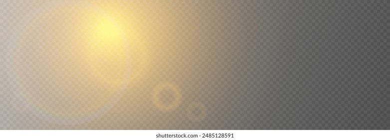 Bright particles of light. Special light glare effect.	