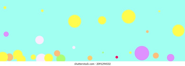 Bright Pastel Indigo Blue Red Wallpaper. Circles Beige Children Kids Multicolor Print. Vibrant Green Pink Dark Purple Play Illustration. Rainbow Yellow Bordo White Color Violet Textile.