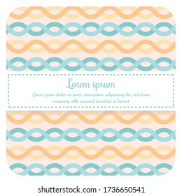 Bright pastel seamless patterns. - abstract wave background design. - vector illustration.