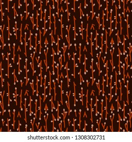 bright pattern with branches of a tree, seamless vector ornament for textiles and  wallpapers 