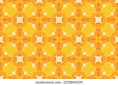Bright pattern for a carpet. Abstract orange modern pattern in seamless vector design for clothes, fabric, carpets, scarves, wallpapers and all prints.