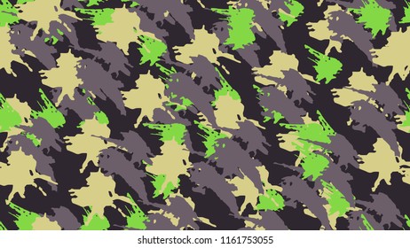 A bright pattern of chaotic blobs. Modern abstract background. Idea of design of packing, cover, tile, textiles, wallpaper