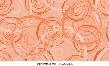 A bright pattern of chaotic circles. Spattered paint, ink. Idea of design of packing, tile, wall-paper, textiles