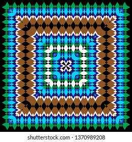 bright pattern in ethnic style