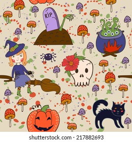 bright pattern for Halloween. vector